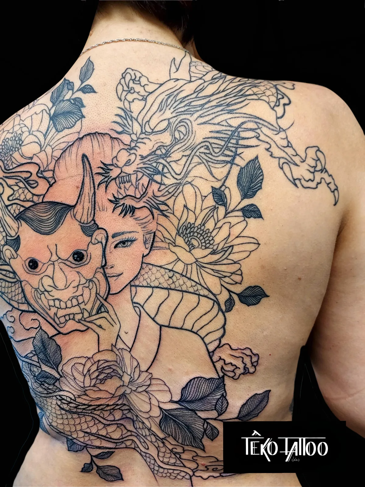 jap № 02 — tatouage par Léo, Têko Tattoo, Linas