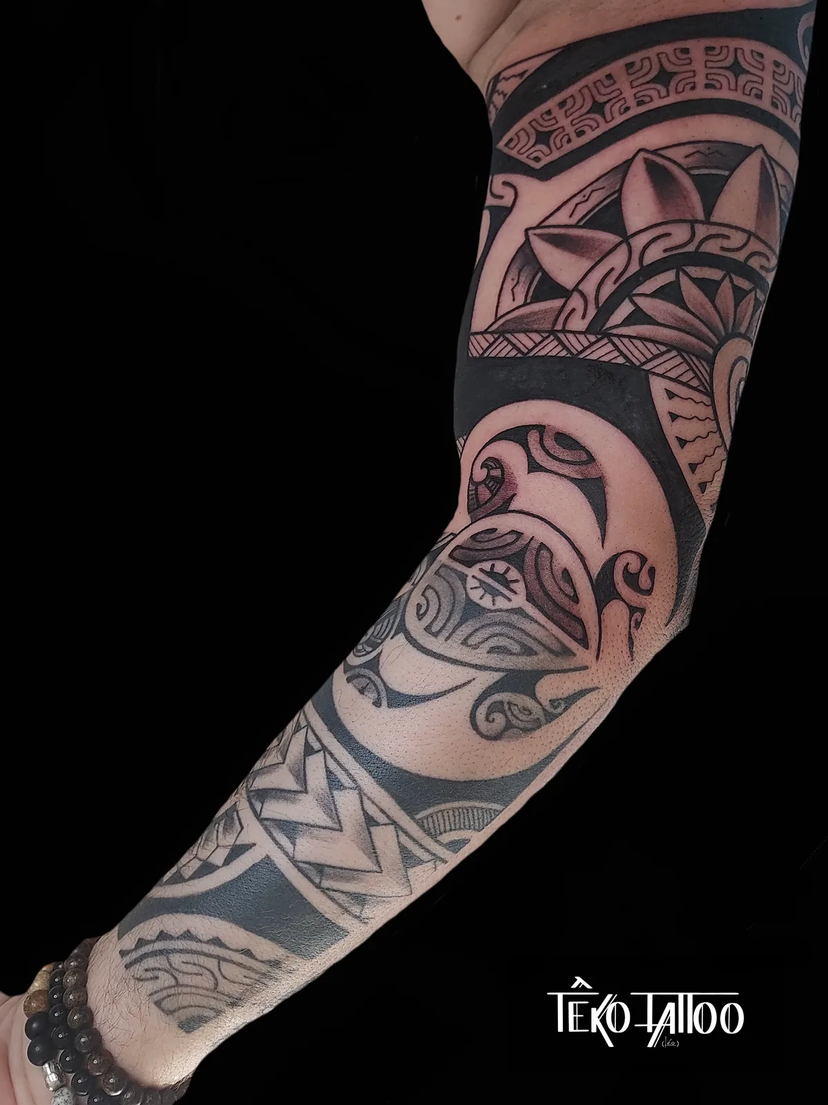 polynesien № 21 — tatouage par Léo, Têko Tattoo, Linas